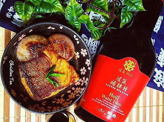 Braised Garoupa & Onions with Huiji Health Tonic