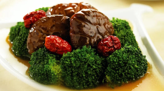 Broccoli with Huiji Health Tonic