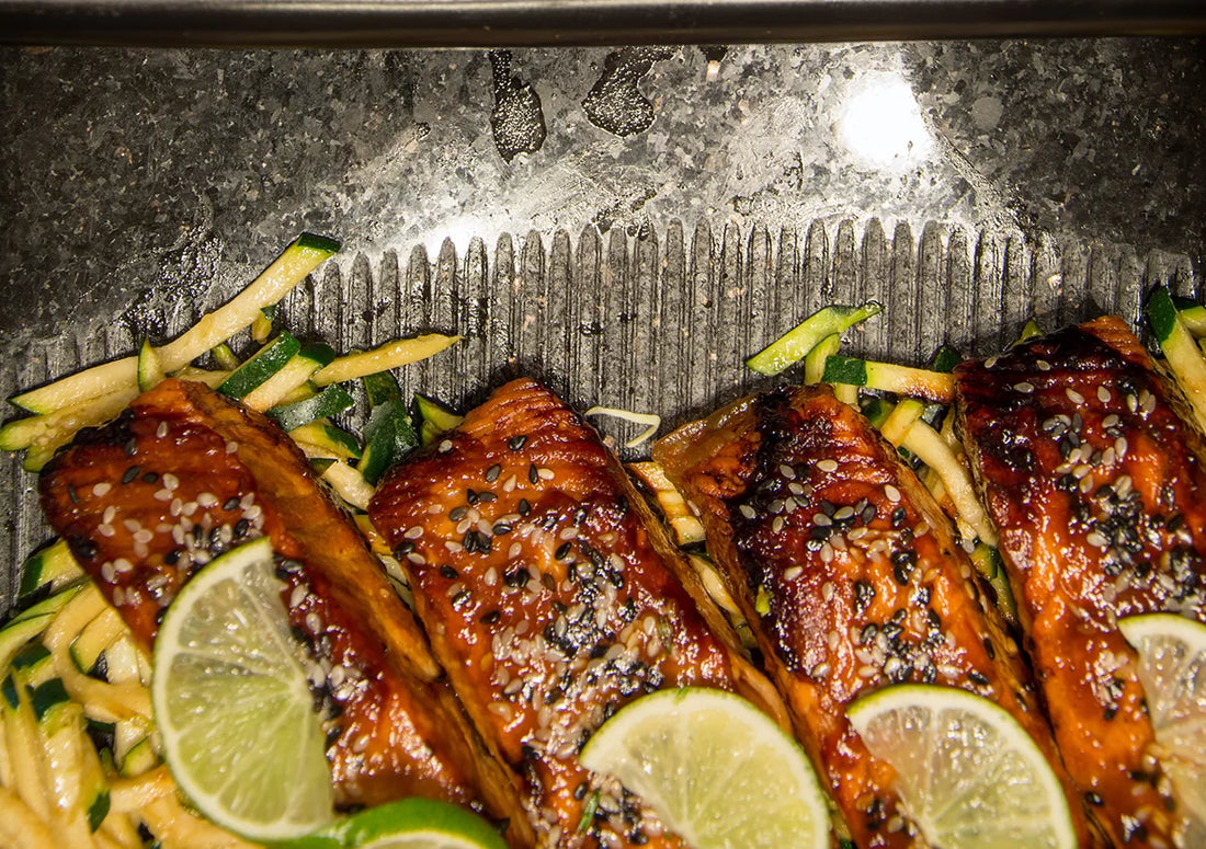 Teriyaki Salmon with Barley Brown Rice