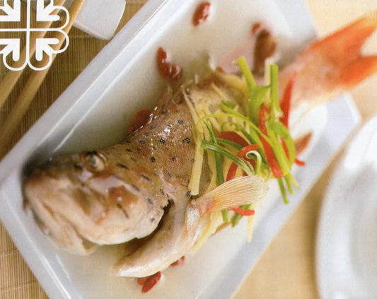 Steamed Garoupa with Huiji Health Tonic