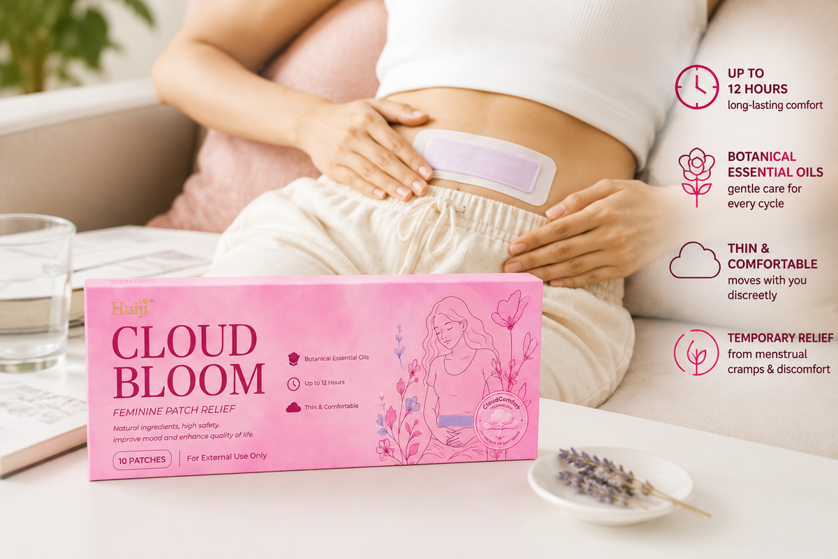 Huiji Cloud Bloom Feminine Comfort Patch – Menstrual Cramp & Period Comfort